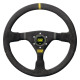 Volanti Volante sportivo a 3 razze OMP WRC, 350mm, pelle scamosciata, calice 70mm, nero/giallo | race-shop.it