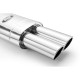 Con finale doppio Silenziatore universale 70mm RM Motors | race-shop.it