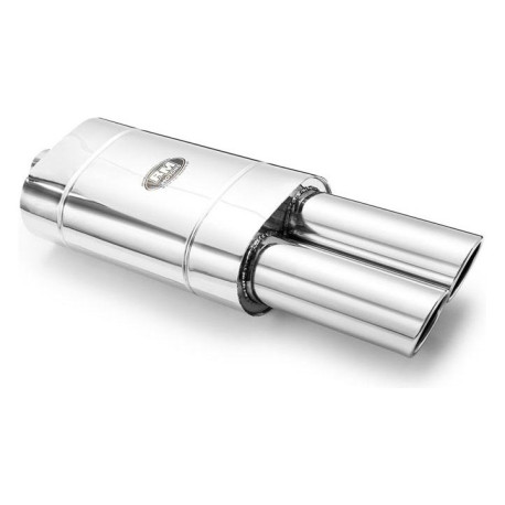 Con finale doppio Silenziatore universale 76mm RM Motors | race-shop.it