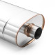 1x ingresso / 2x uscite Silenziatore centrale 60mm RM Motors | race-shop.it