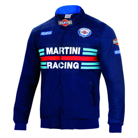 Felpe con cappuccio e giacche Sparco Giacca stile bomber MARTINI RACING blu | race-shop.it
