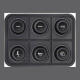Standalone ecu, display and accessories Ecumaster 6 position CAN KEYBOARD | race-shop.it
