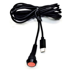 ZeroNoise Single PTT pulsante con connettore USB-C, lunghezza 2m