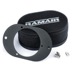 RAMAIR filtro dell`aria in spugna del carburatore con piastra di base per SU HS6 (Mini Offset)