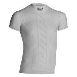 Maglia da karting a maniche corte OMP KS, bianco