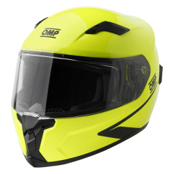 Casco integrale da corsa omologato ECE OMP Circuit EVO2, giallo fluo