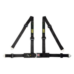Cinture di sicurezza sportive a 4 punti omologate ECE OMP ROAD 4M, nero