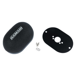 RAMAIR domed carb air filter with baseplate to fit SU HS4, HIF4, HIF38 (Mini Offset)