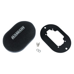 RAMAIR domed carb air filter with baseplate to fit Weber 32/36 DGV/DGEV, 38 DGAS/DGMS