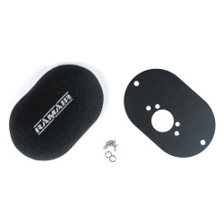 RAMAIR domed carb air filter with baseplate to fit SU HS6 (Mini Offset)