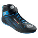 Scarpe Scarpe da karting per bambini omologate FIA OMP KS-2X, nero/ciano | race-shop.it