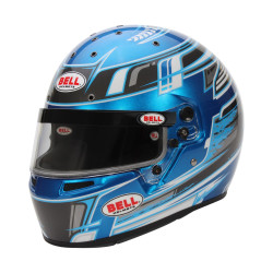 Casco integrale da karting BELL KC7-CMR PRO CHAMPION, antracite/blu