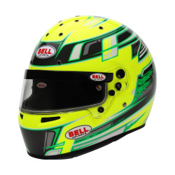 Casco integrale da karting BELL KC7-CMR PRO CHAMPION, antracite/giallo