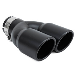 Terminale di scarico RACES INOX 2x101mm, ingresso 76mm - Matt