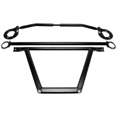 Strutbars (montanti) TA-TECHNIX kit 3 barre di rinforzo per BMW 3er E36 90-00, acciaio, nero | race-shop.it