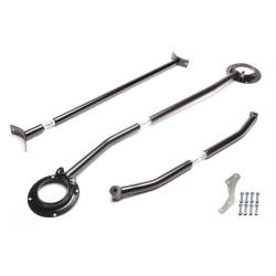 TA-TECHNIX kit 3 barre di rinforzo per VW Jetta II 19E, acciaio, nero