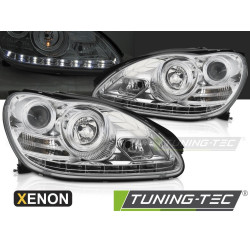 TUNING-TEC fari anteriori allo xeno (LED) per MERCEDES S-CLASS W220 LIMOUSINE 2002-2005 (D2S), cromo
