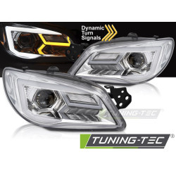 TUNING-TEC fari anteriori (SEQ) per SUBARU IMPREZA II GD LIMOUSINE 2005-2007 (H1, senza omologazione), cromo