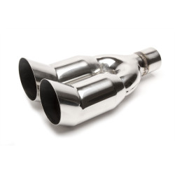 TA-TECHNIX terminale di scarico in acciaio inox, 2× 89 mm DTM