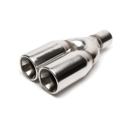 TA-TECHNIX terminale di scarico in acciaio inox, 2× 89 mm