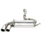 Sistemi di scarico TA Technix TA-TECHNIX scarico cat-back in acciaio inox per Audi Coupe 89Q-8B 1989-1992, 2× 80 mm | race-shop.it