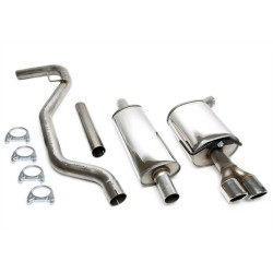 TA-TECHNIX scarico cat-back in acciaio inox per Saab 9-3 YS3F 2003+, 2× 80 mm