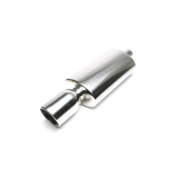 TA-TECHNIX silenziatore posteriore universale in acciaio inox, 115/90 mm