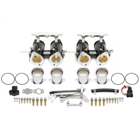 Valvole a farfalla TA-TECHNIX kit corpi farfallati singoli DCOE 45, nero | race-shop.it