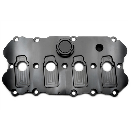 Testata TA-TECHNIX coperchio punterie in alluminio per VW Jetta (1K) 2.0 TFSI EA113, nero | race-shop.it