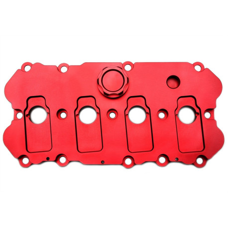 Testata TA-TECHNIX coperchio punterie in alluminio per VW Eos (1F) 2.0 TFSI EA113, rosso | race-shop.it