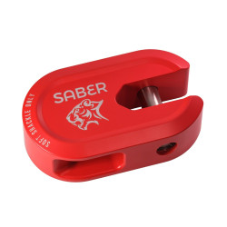 SABER Short grillo per verricello in alluminio 7075, rosso