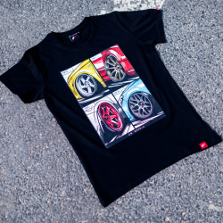 T-shirt da uomo JAPAN RACING Mix, nero
