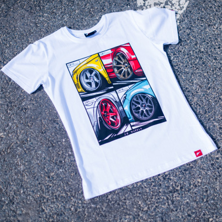 Magliette T-shirt MIX JR-20 bianco | race-shop.it