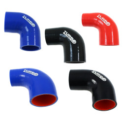 Curva in silicone riduttiva 90° - 70mm (2,75") a 76mm (3")