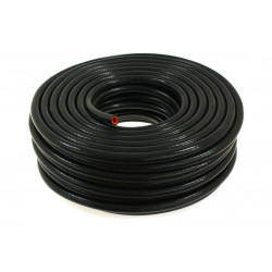 Silicone braided vacuum hose 8mm, nero