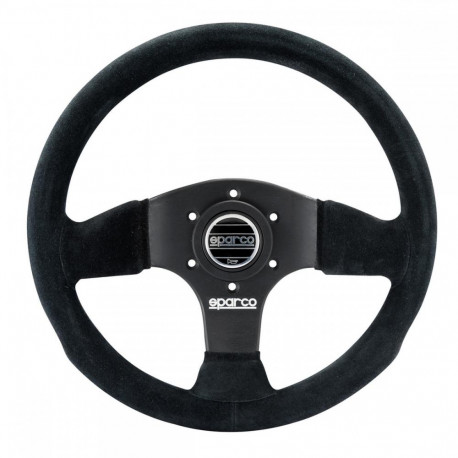 Volanti Volante sportivo a 3 razze Sparco P300, 300mm, pelle scamosciata, piatto, nero | race-shop.it