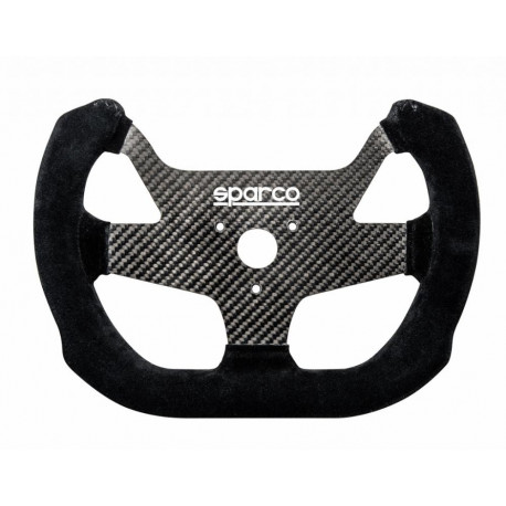 Volanti Volante sportivo a 5 razze Sparco F-10 C, 270mm, pelle scamosciata, piatto, nero/carbonio | race-shop.it