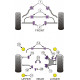 Silentblock in poliuretano Powerflex Boccola posteriore differenziale posteriore BMW E60 5 Series, Saloon | race-shop.it