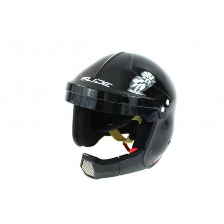Caschi aperti Casco jet da corsa omologato FIA SLIDE BF1-R7 Composite, nero | race-shop.it