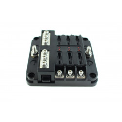 Fuse box for 6/ 12 fuses