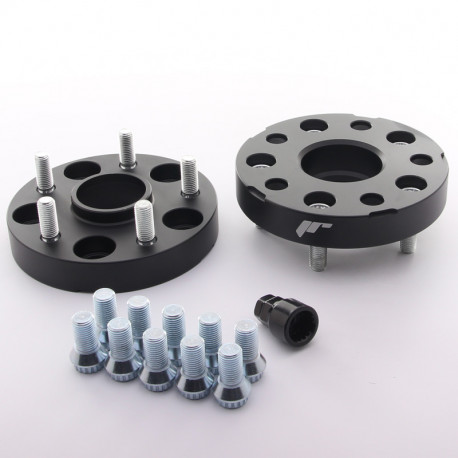 Per cambiare dimensioni PCD / foro centrale Set of 2psc wheel spacers - hub adaptors Japan Racing 5x112 to 5x130 , width 25mm | race-shop.it