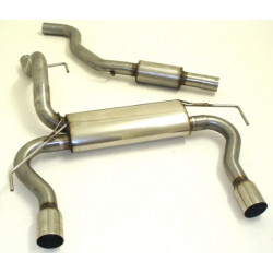 70mm Duplex Sistema di scarico (acciaio inox) - Approvazione ECE (881137TND-X)