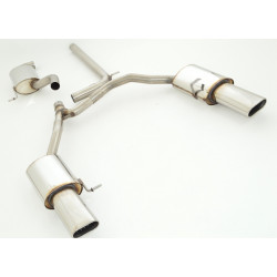 70mm Duplex Sistema di scarico VW Jetta 1KM - Approvazione ECE (881434TD-X)