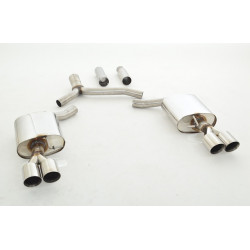 76mm Sport duplex Sistema di scarico sportivo - Duplex Audi A5 B8 Sportback FWD a Quattro - Approvazione ECE (971034SLD-X3-X)
