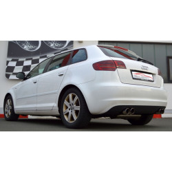 76mm Sport duplex Sistema di scarico sportivo - Duplex Audi A3 8P Sportback - Approvazione ECE (971036TD-X3-X)
