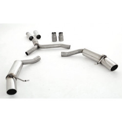 76mm Sport duplex Sistema di scarico sportivo - Duplex (acciaio inox) - Approvazione ECE (971037AD-X3-X)