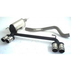 Silenziatore sportivo - Duplex Opel Meriva A OPC - Approvazione ECE (971172TD-x)