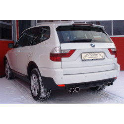Silenziatore sportivo - Duplex BMW X3 E83 - Approvazione ECE (971341D-X)