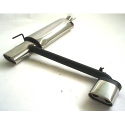 Silenziatore sportivo - Duplex (acciaio inox) - Approvazione ECE (971400AD-x)