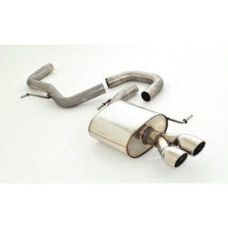Sistema di scarico silenziatore (acciaio inox) - Approvazione ECE (972711AT-X)